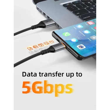 Кабель Vention Cabletime USB A - USB C 2 м, 5V/3A, Black (CA40H) ціна