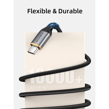 Кабель Vention Cabletime USB A - USB C 2 м, 5V/3A, Black (CA40H) ціна