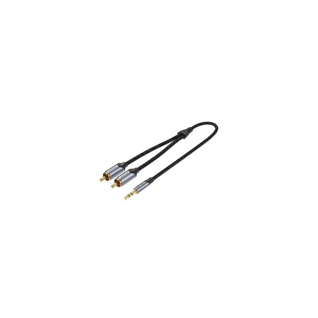 Аудіокабель Vention AUX 3.5 mm M - 2xRCA M, 3 m, Black (BCNBI) ціна Аудіокабель Vention AUX 3.5 mm M - 2xRCA M, 3 m, Black (BCNBI) ціна