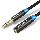 Аудіокабель Vention 3.5 mm M - 3.5 mm F, 1 m, 3 pin (VAB-B06-B100-M) Аудіокабель Vention 3.5 mm M - 3.5 mm F, 1 m, 3 pin (VAB-B06-B100-M)