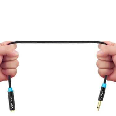 Аудіокабель Vention 3.5 mm M - 3.5 mm F, 1 m, 3 pin (VAB-B06-B100-M)