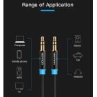 Аудіокабель Vention 3.5 M - 3.5 M, 1.5 m, Black, 3 pin (P350AC150-BM) Аудіокабель Vention 3.5 M - 3.5 M, 1.5 m, Black, 3 pin (P350AC150-BM)