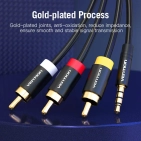 Аудіокабель Vention AUX 3.5 мм M - 3xRCA M, 1.5 m (VAB-R07-B150) Аудіокабель Vention AUX 3.5 мм M - 3xRCA M, 1.5 m (VAB-R07-B150)