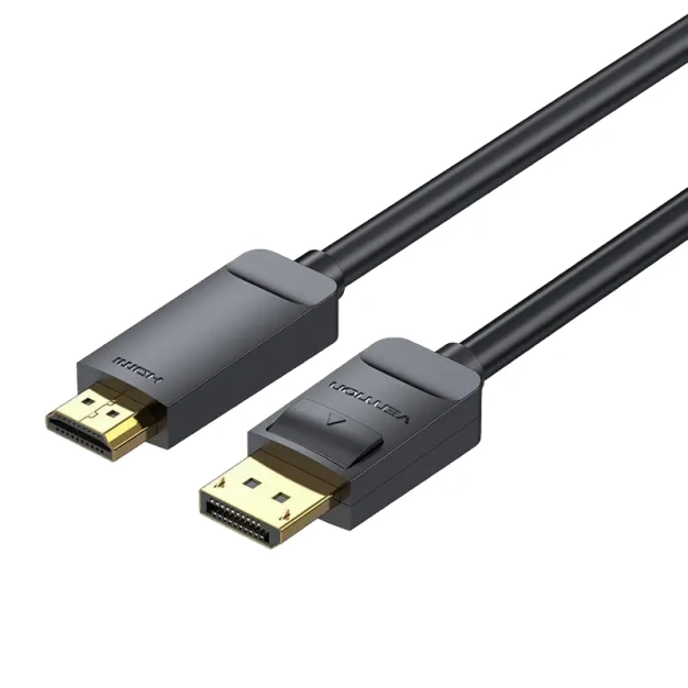 Кабель Vention DisplayPort - HDMI v1.2 1m, 4K 30Hz, 2K 30Hz (HAGBF)