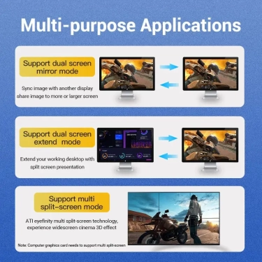 Кабель Vention DisplayPort v1.4 2m, 8K 60 Hz, 4K 144Hz, 2K 165Hz