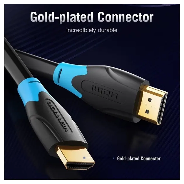 Кабель HDMI Vention HDMI-HDMI, 1m, v2.0, 4K 60Hz (AACBF) купити, ціна Кабель HDMI Vention HDMI-HDMI, 1m, v2.0, 4K 60Hz (AACBF) купити, ціна