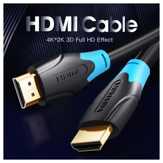 Кабель HDMI Vention HDMI-HDMI 2m, v2.0, 4K 60Hz (AACBH) купити, ціна Кабель HDMI Vention HDMI-HDMI 2m, v2.0, 4K 60Hz (AACBH) купити, ціна