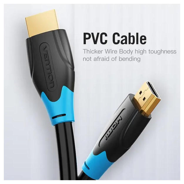 Кабель HDMI Vention HDMI-HDMI 2m, v2.0, 4K 60Hz (AACBH) купити, ціна Кабель HDMI Vention HDMI-HDMI 2m, v2.0, 4K 60Hz (AACBH) купити, ціна