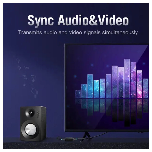 Кабель HDMI Vention HDMI-HDMI 0.75m, v2.0, 4K 60Hz (AACBE) купити, ціна