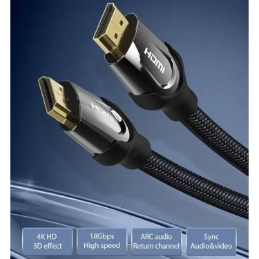 Кабель HDMI Vention HDMI-HDMI, 1m, v2.0, 4K 60Hz (VAA-B05-B100) купити