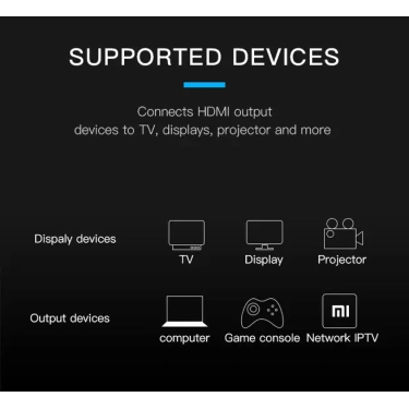 Кабель HDMI Vention HDMI-HDMI 1.5m, v2.0, 4K 60Hz (VAA-M02-B150) купити