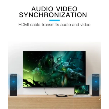 Кабель HDMI Vention HDMI-HDMI, 2m, v2.0, 4K 60Hz (VAA-M02-B200) купити