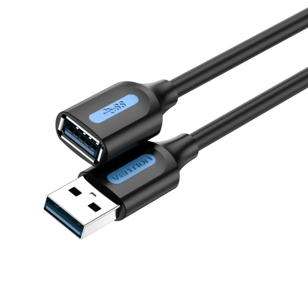 Кабель цифровий Vention USB 3.0 - OTG USB3.0, 0.5 m, Black (CBHBD)