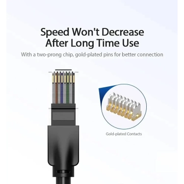 Патч-корд Vention CAT6 UTP, 5 м Black, rj-45 - rj-45, 8 жил (IBEBJ)