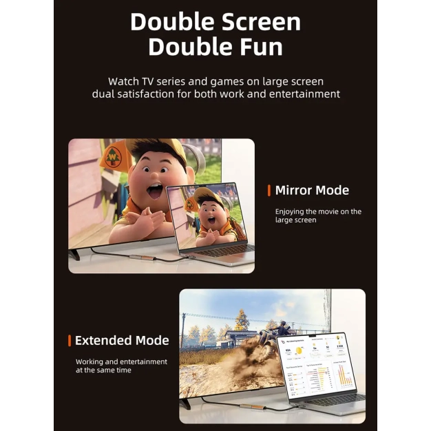 Перехідник Vention Cabletime Type-C - DisplayPort, 0.2m, v2.0 (CP16A) Перехідник Vention Cabletime Type-C - DisplayPort, 0.2m, v2.0 (CP16A)