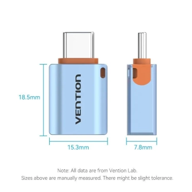 Перехідник Vention USB-C Male to USB3.0 Female OTG (CUBH0) купити