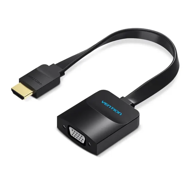 Перехідник Vention HDMI-VGA, 0.2m, звук та живлення (ACKBB / 74346) ціна