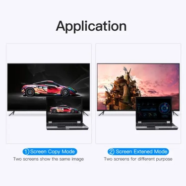 Перехідник Vention HDMI-VGA, 0.2m, звук та живлення (ACKBB / 74346) ціна
