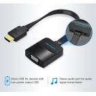 Перехідник Vention HDMI-VGA, 0.2m, звук та живлення (ACKBB / 74346) ціна Перехідник Vention HDMI-VGA, 0.2m, звук та живлення (ACKBB / 74346) ціна