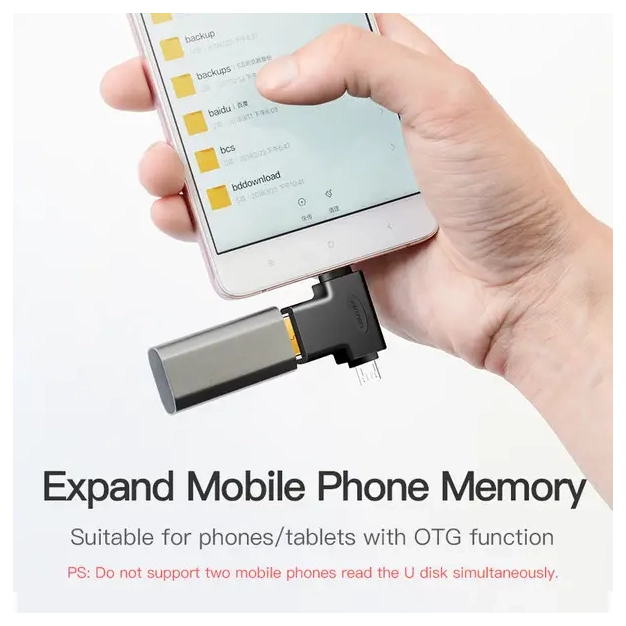 Перехідник Vention USB C 3.1/USB 3.0 OTG AF/microUSB BM (CDIB0) Перехідник Vention USB C 3.1/USB 3.0 OTG AF/microUSB BM (CDIB0)