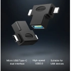 Перехідник Vention USB C 3.1/USB 3.0 OTG AF/microUSB BM (CDIB0) Перехідник Vention USB C 3.1/USB 3.0 OTG AF/microUSB BM (CDIB0)