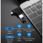 Перехідник Vention USB C 3.1/USB 3.0 OTG AF/microUSB BM (CDIB0) Перехідник Vention USB C 3.1/USB 3.0 OTG AF/microUSB BM (CDIB0)