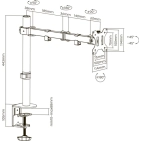 Кронштейн для телевізора Brateck LDT12-C012N, відео.