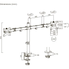 Кронштейн для монітора Brateck LDT12-C024N, відео.