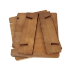 Складна стійка для вінілових платівок з дерева Пауловніі Goka GK-R40A