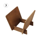 Складна стійка для вінілових платівок з дерева Пауловніі Goka GK-R40A