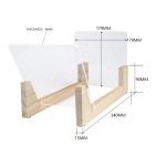 Стійка для вінілових пластинок із соснового дерева Goka GK-R40B