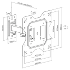 Кронштейн для телевізора Brateck LPA68-221, відео.