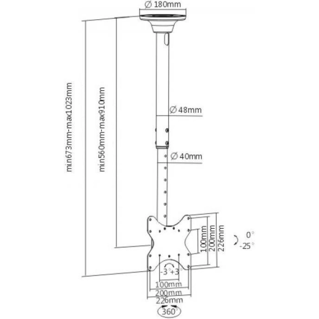 Кронштейн для телевізора ITech CELB-52S, відео. Кронштейн для телевізора ITech CELB-52S, відео.