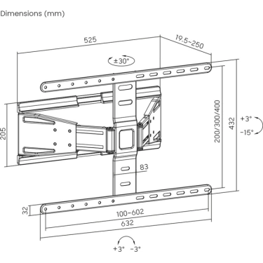 Кронштейн для телевізора UniBracket Slim64 у Дніпрі купити