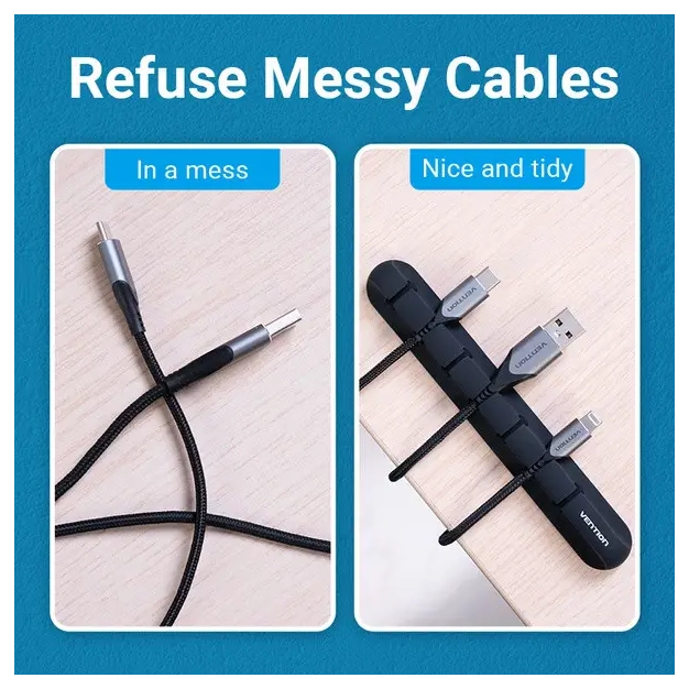 Органайзер для кабелів Vention 1шт Black (KBRB0), оцінка користувачів. Органайзер для кабелів Vention 1шт Black (KBRB0), оцінка користувачів.