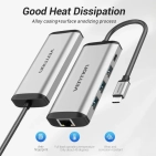 USB-хаб Vention 3-Port, RJ-45, PD(type-c) 0.15M Black (TGDHB) купити USB-хаб Vention 3-Port, RJ-45, PD(type-c) 0.15M Black (TGDHB) купити
