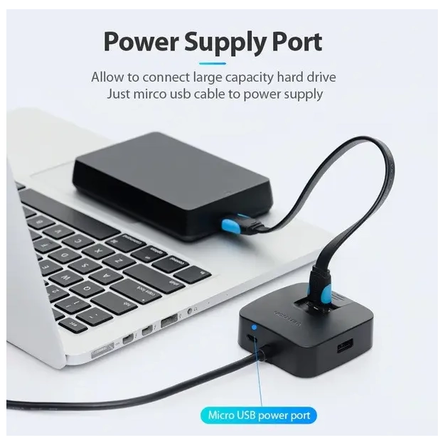 USB-хаб Vention 4-Port USB 3.0, 0.5 m (CHBBD) купити в Україні, ціна USB-хаб Vention 4-Port USB 3.0, 0.5 m (CHBBD) купити в Україні, ціна