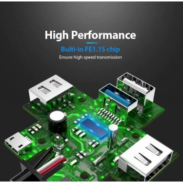 USB-хаб Vention 4-Port USB 3.0, 0.5 m (CHBBD) купити в Україні, ціна