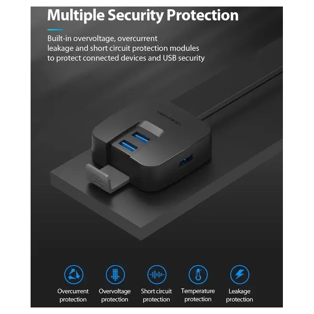 USB-хаб Vention 4-Port USB 3.0, 0.5 m (CHBBD) купити в Україні, ціна USB-хаб Vention 4-Port USB 3.0, 0.5 m (CHBBD) купити в Україні, ціна