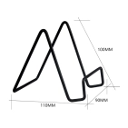 Стійка для вінілових пластинок, розмір 7", 10" та 12" Goka GK-R24C