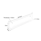 Прозорий акриловий настінний тримач для платівок Goka GK-R37C