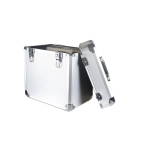 Алюмінієвий кейс для зберігання вінілових платівок розміром 12 дюймів Goka GK-R53 Silver