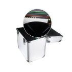 Алюмінієвий кейс для зберігання вінілових платівок розміром 12 дюймів Goka GK-R53 Silver