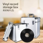 Алюмінієвий кейс для зберігання вінілових платівок розміром 12 дюймів Goka GK-R53 Silver