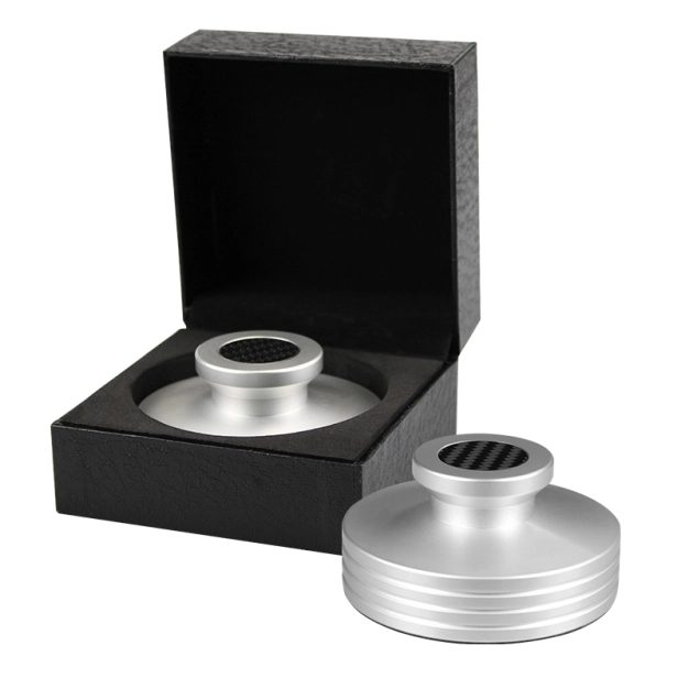 Притиск (клемп) для пластинок LP Goka GK-R22B Silver Carbon Fiber Aluminum Record Stabilizer Притиск (клемп) для пластинок LP Goka GK-R22B Silver Carbon Fiber Aluminum Record Stabilizer