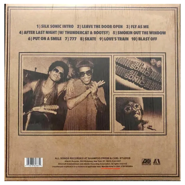 Вініловий диск Bruno Mars & Paak Anderson an Evening with Silk Sonic Вініловий диск Bruno Mars & Paak Anderson an Evening with Silk Sonic