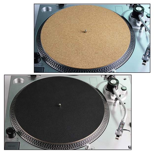 Килимок для вінілових пластинок з натуральної шкіри та пробки Goka GK-R27A