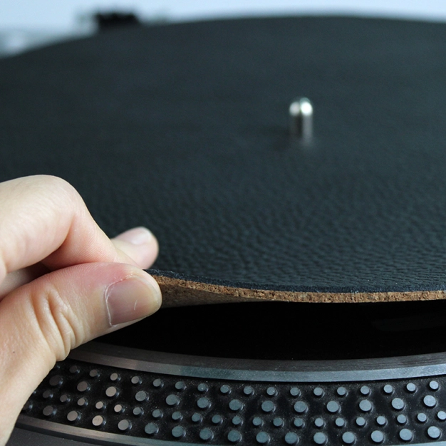 Килимок для вінілових пластинок з натуральної шкіри та пробки Goka GK-R27A