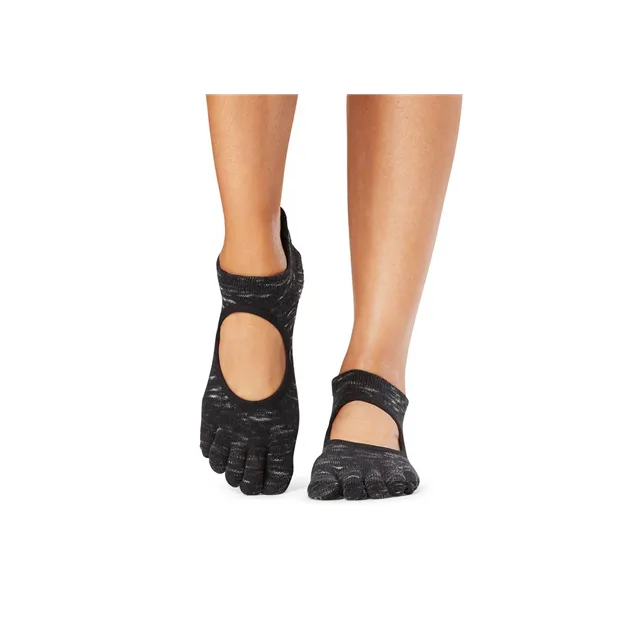 Шкарпетки для йоги ToeSox Full Toe Bellarina Grip Black Space Dye S (36-38.5)