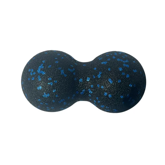 Массажный мячик Amber арахис Duoball из EPP-пены 16 x 8 см черный с синим